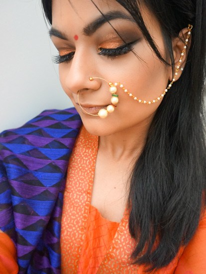 gold-copper-diwali-2016-makeup-1