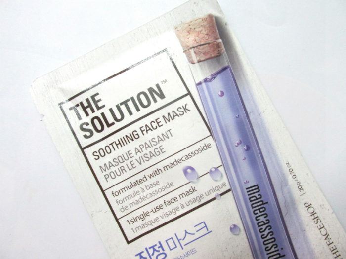 The Face Shop the Solution Soothing Face Mask Review