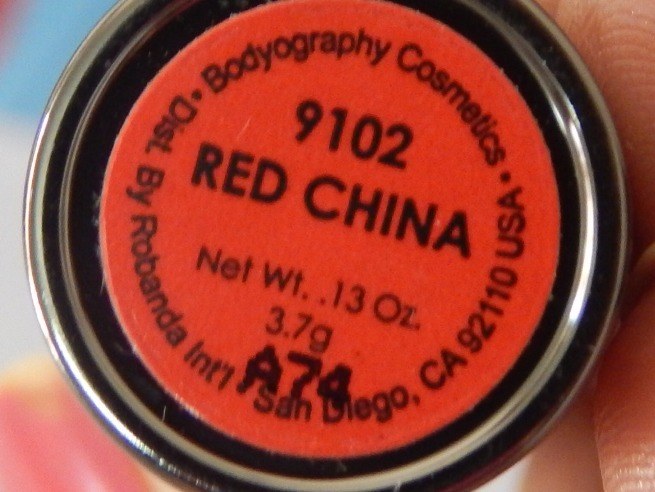 bodyography-red-china-lipstick-label