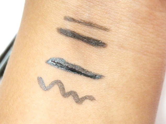 Kleancolor Two to Duet Duo Liquid Eyeliner all swatches