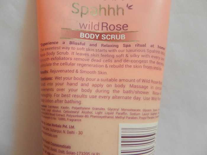 lotus-herbals-spahhh-wild-rose-body-scrub-ingredients