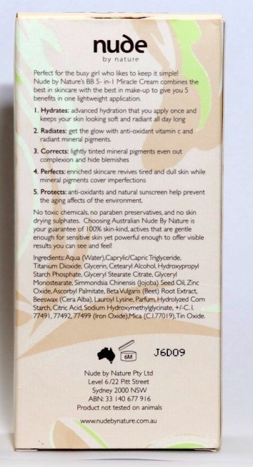 nude-by-nature-bb-5-in-1-miracle-cream-ingredients