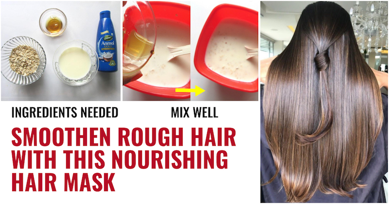 Smoothen Rough Hair with this DIY Hair Mask
