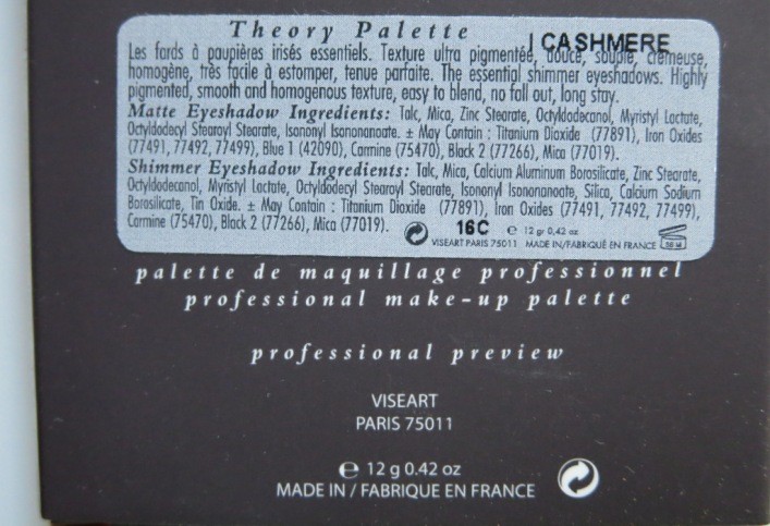viseart-cashmere-theory-palette-ingredients