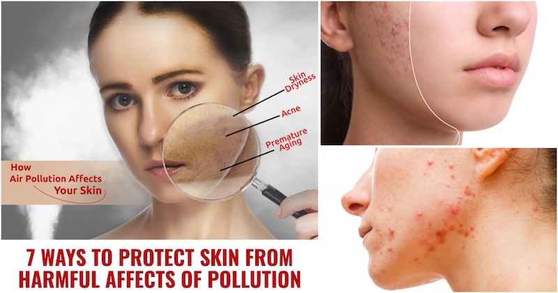 air pollution skin