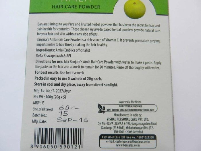 banjaras-amla-hair-care-powder-claims