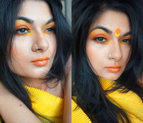 creative-orange-makeup