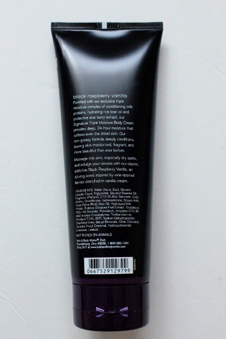 Bath and Body Works Black Raspberry Vanilla Body Cream tube