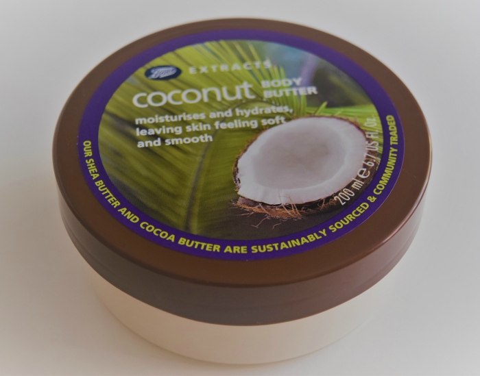 Boots Extracts Coconut Body Butter Review