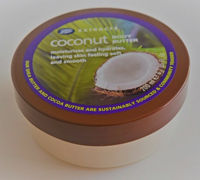 Boots Extracts Coconut Body Butter Review1