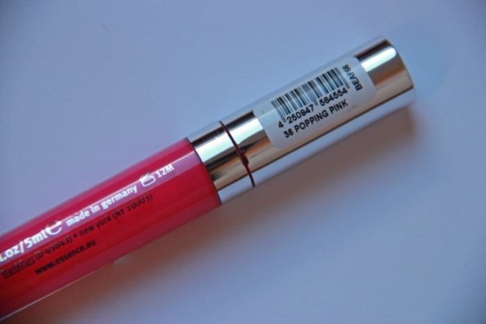 Essence XXXL Shine Lipgloss #36Popping Pink Review
