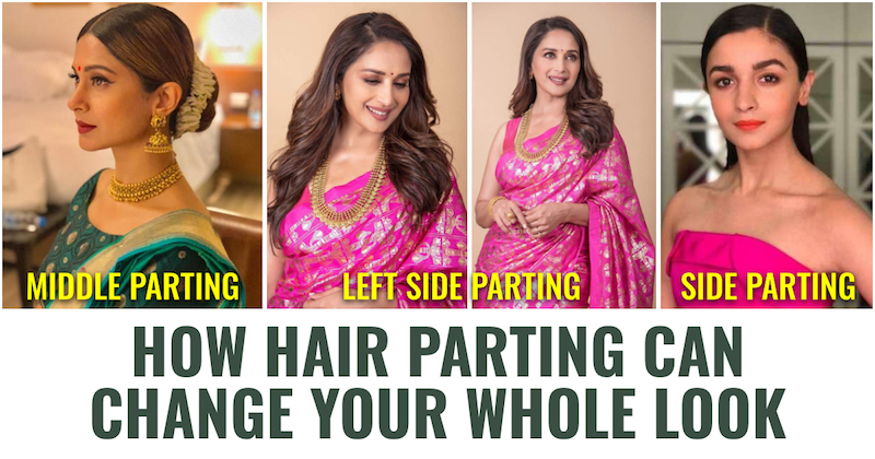 Hair parting can change your whole look