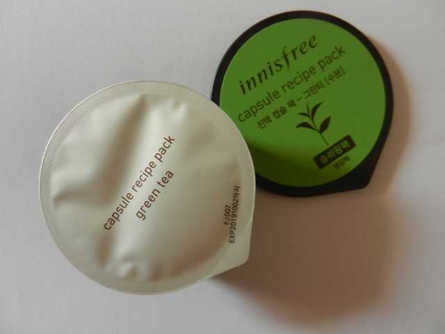 Innisfree Green Tea Capsule Recipe Pack packaging