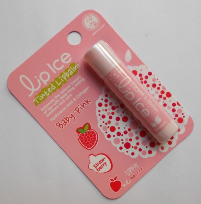 Lip Ice Baby Pink Strawberry Tinted Lip Balm Review1