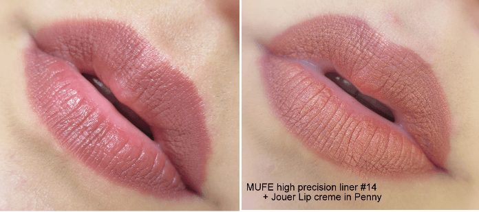 Make Up For Ever 14 Dark Brown High Precision Lip Pencil Lip Liner lip swatch