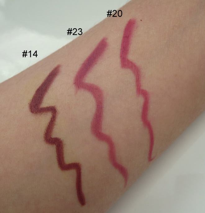 Make Up For Ever 14 Dark Brown High Precision Lip Pencil Lip Liner swatch on hand
