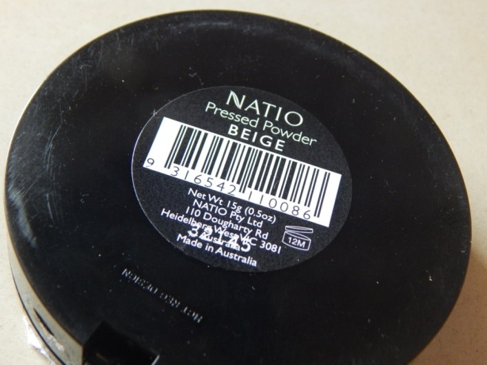Natio Pressed Powder deatils