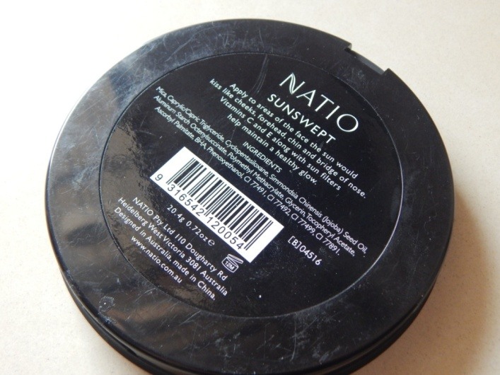 Natio Sunswept Mineral Pressed Powder Bronzer shade name