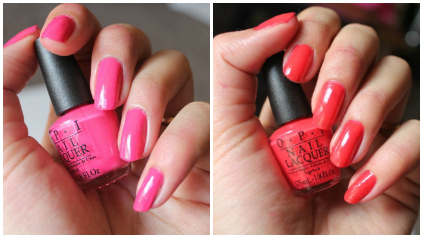 OPI Classic Nail Lacquer - Strawberry Margarita and Cajun Shrimp Review3