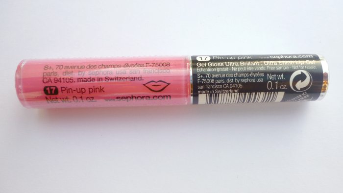 Sephora Collection Pin-Up Pink Ultra Shine Lip Gel packaging