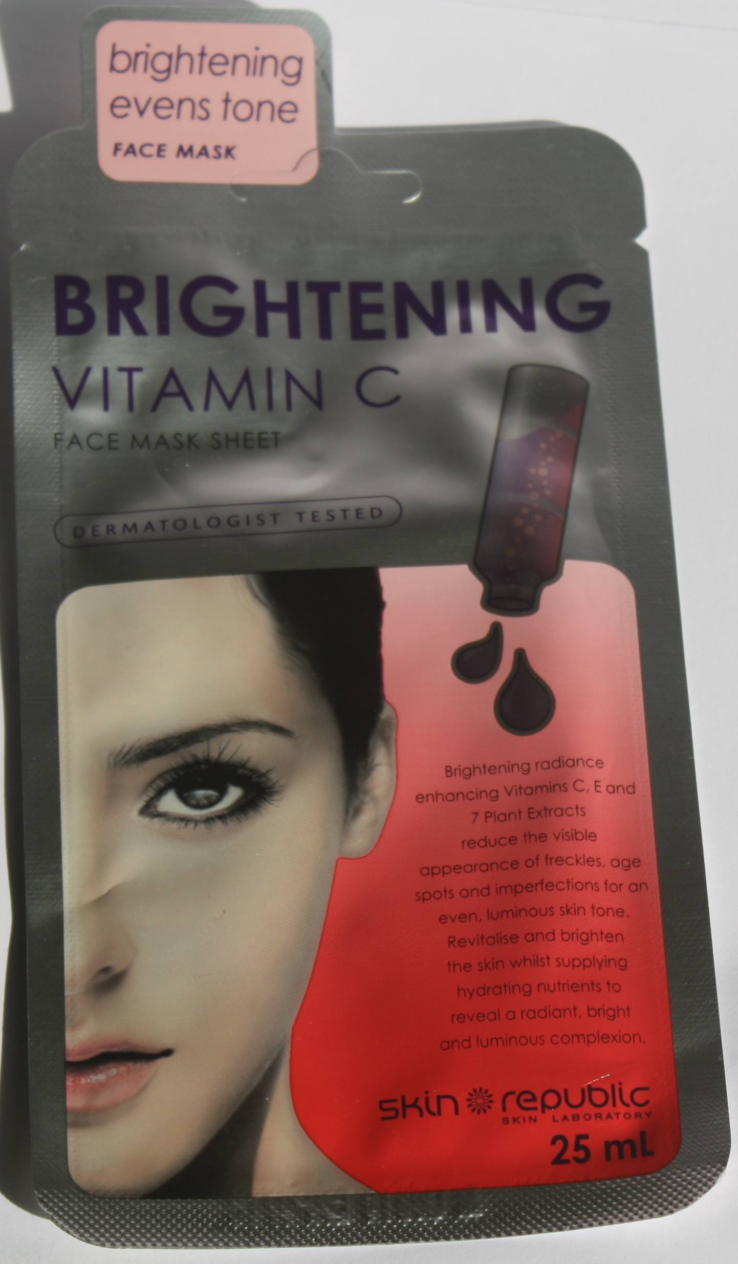 Skin Republic Brightening Vitamin C Face Mask Sheet Review1