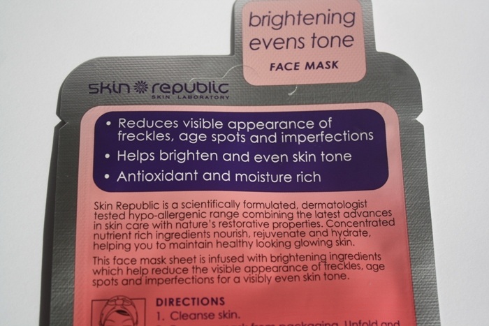 Skin Republic Brightening Vitamin C Face Mask Sheet Review3