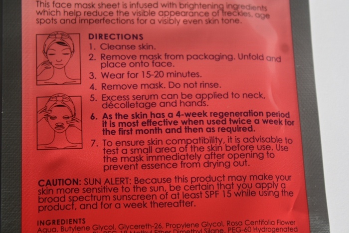 Skin Republic Brightening Vitamin C Face Mask Sheet Review5