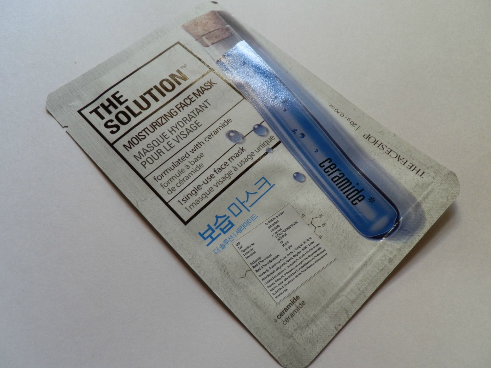 The Face Shop The Solution Moisturizing Face Mask Review3