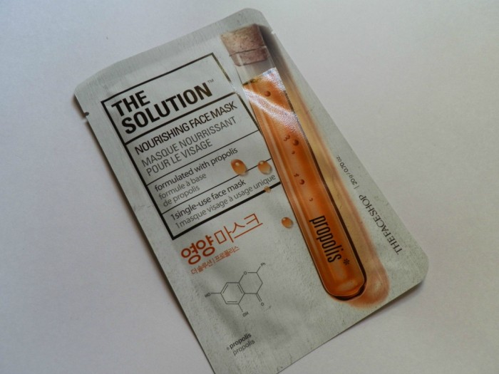 The Face Shop The Solution Nourishing Face Mask Review