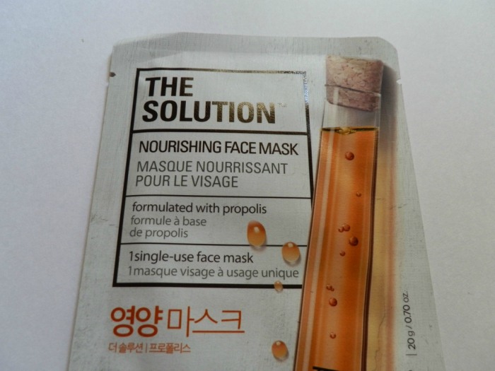 The Face Shop The Solution Nourishing Face Mask Review1