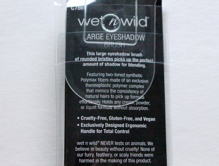Wet n Wild Large Eyeshadow Brush details