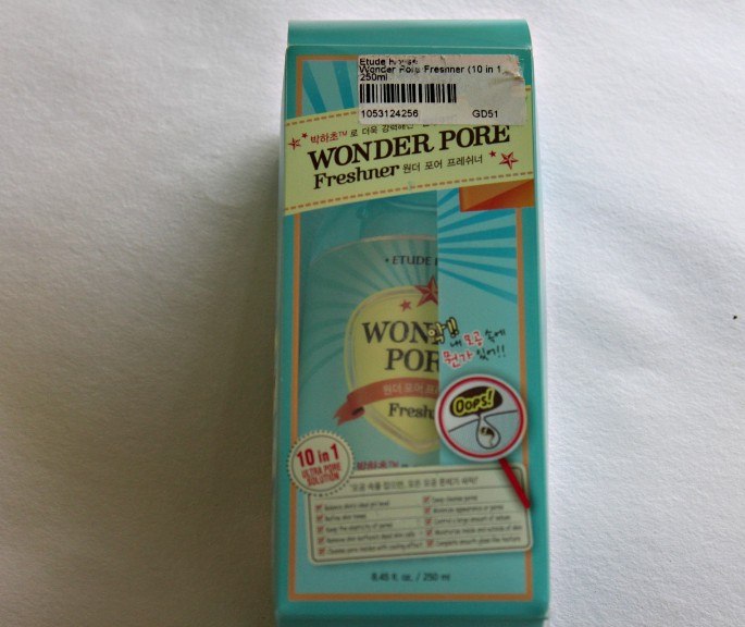 Etude House Wonder Pore Freshner outer packaging