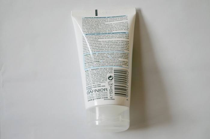 Garnier Pure Active Sensitive Anti-Blemish Soap-free Gel Wash Review
