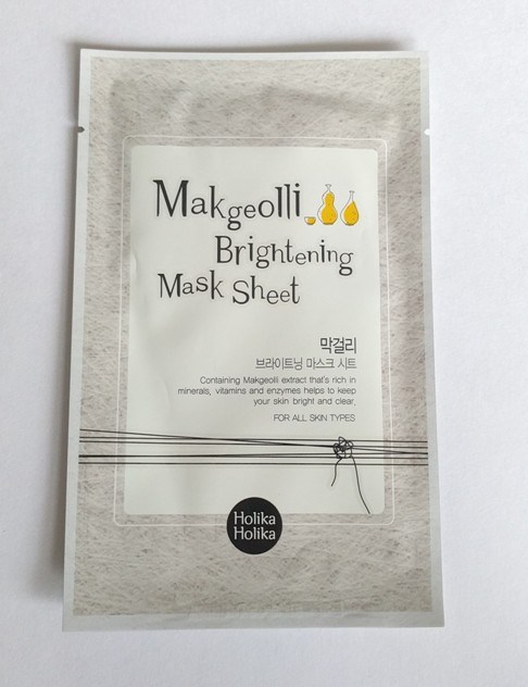 Holika Holika Makgeolli Brightening Mask Sheet Review