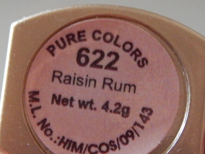 Lotus Herbals Raisin Rum Pure Colors Lipstick shade name