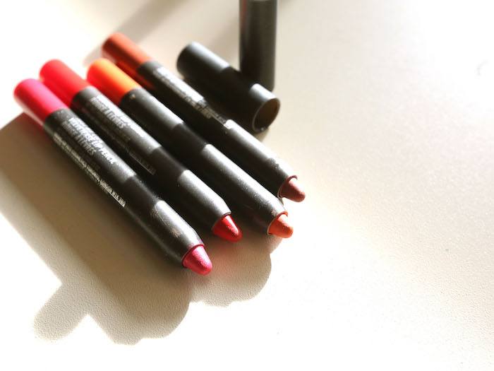 MAC Velvetease Lip Pencil Aim To Please, Temper Tantrum, Just My Type, Just Add Romance Review