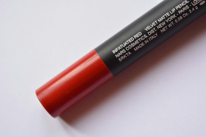 NARS Infatuated Red Velvet Matte Lip Pencil shade name