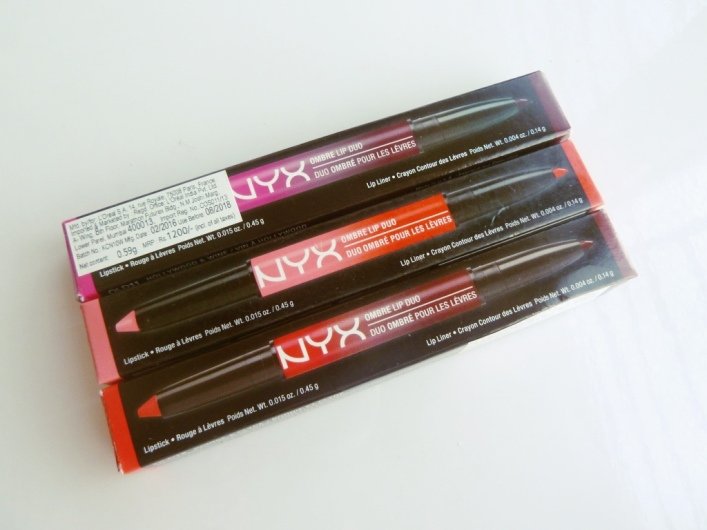 NYX Bonnie and Clyde Ombre Lip Duo outer packaging'
