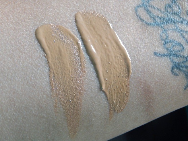 Natio Flawless Foundation SPF 15 swatches