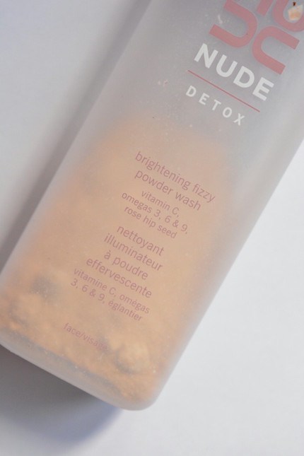 Nude Skincare Detox Brightening Fizzy Powder Wash label