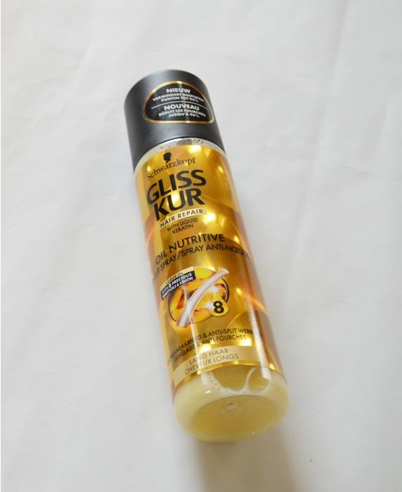 Schwarzkopf GlissKur Hair Repair Oil Nutritive Anti-Tangle Spray Review1