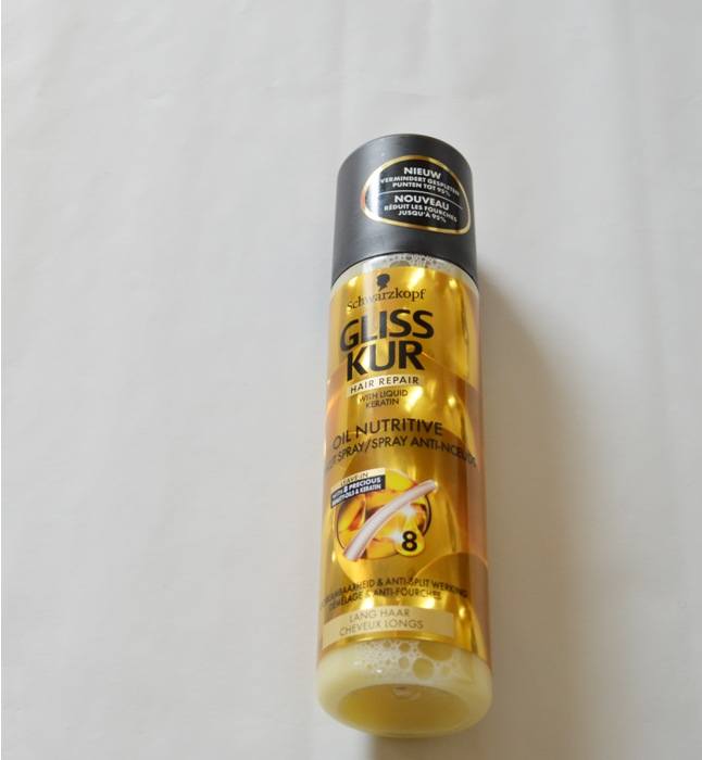 Schwarzkopf GlissKur Hair Repair Oil Nutritive Anti-Tangle Spray Review2