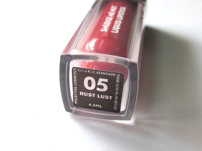 Sugar Cosmetics Smudge Me Not Liquid Lipstick - 05 Rust Lust Review4