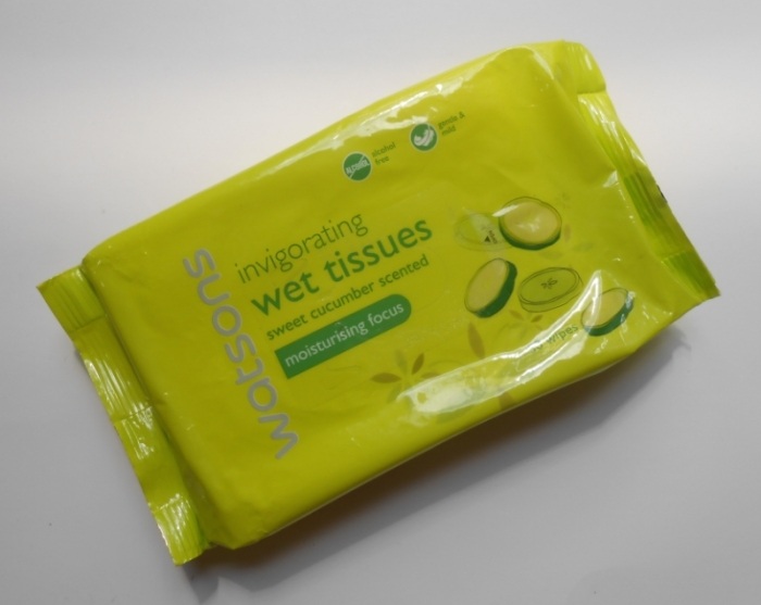 Watsons Sweet Cucumber Scented Invigorating Wet Tissues Review