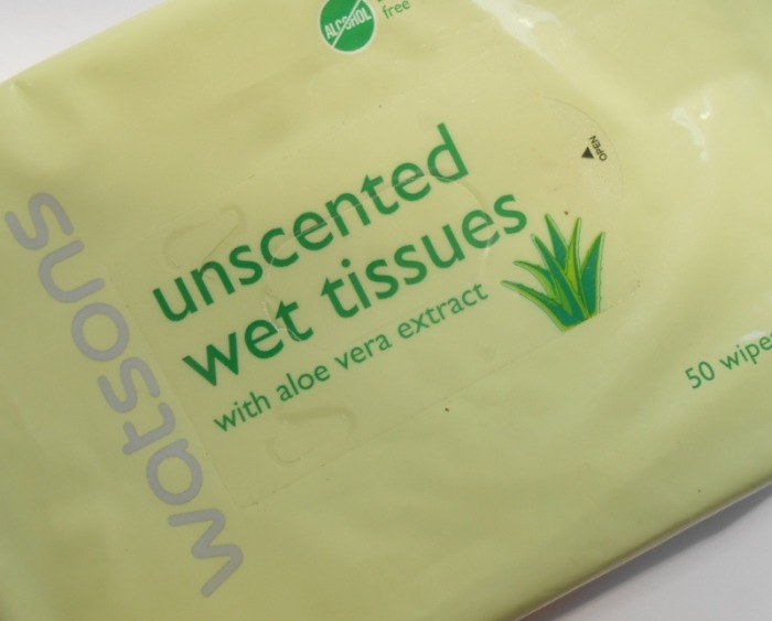 Watsons Unscented Aloe Vera Wet Tissues Review1