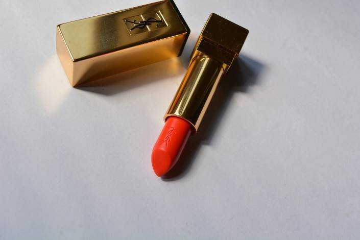 Yves Saint Laurent 74 Orange Electro Rouge Pur Couture Satin Radiance Lipstick bullet