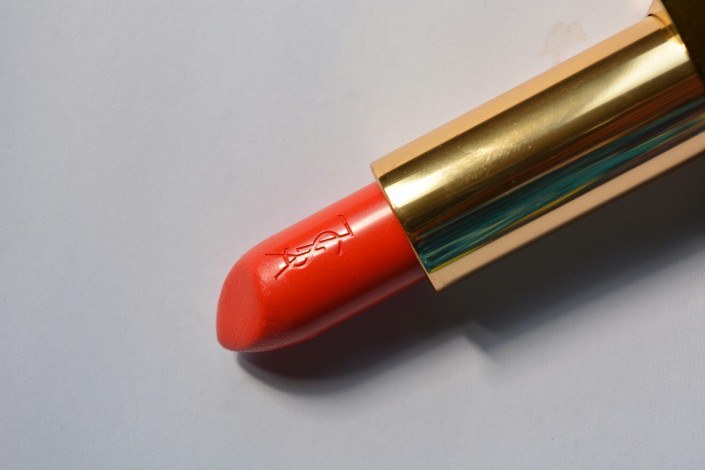 Yves Saint Laurent 74 Orange Electro Rouge Pur Couture Satin Radiance Lipstick full lipstick