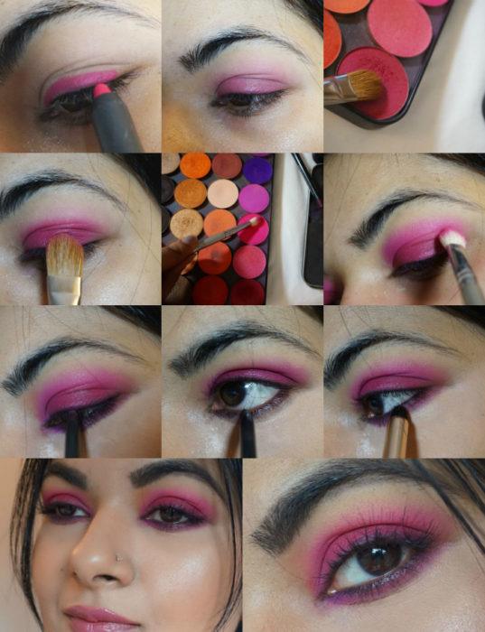 magneta pink eye makeup