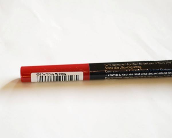 Catrice Aqua Ink Lip Liner - Don’t Copy My Poppy Review2