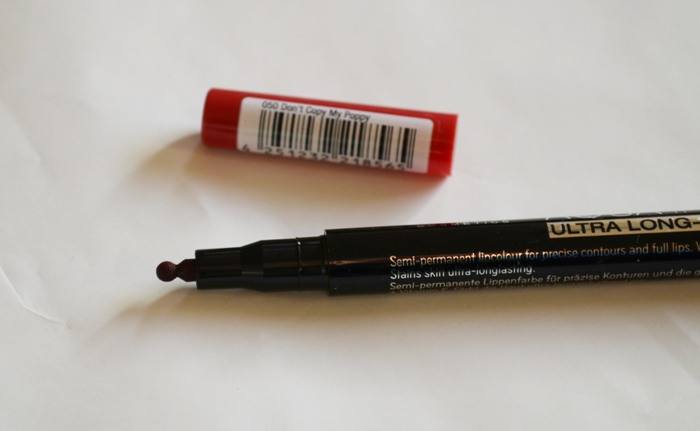 Catrice Aqua Ink Lip Liner - Don’t Copy My Poppy Review3